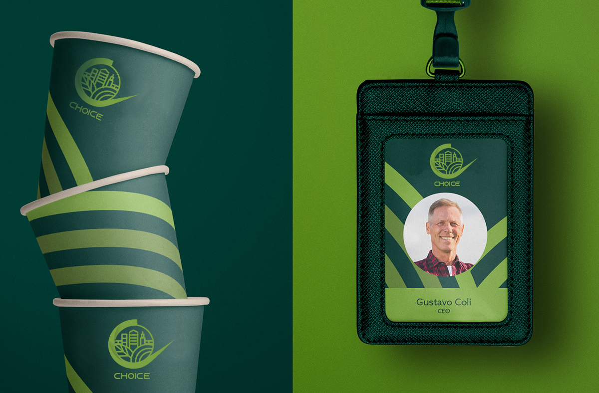 Organig stationery design